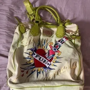 Messenger Bag Vintage Ed Hardy Bags VINTAGE ED HARDY TOTE BAG